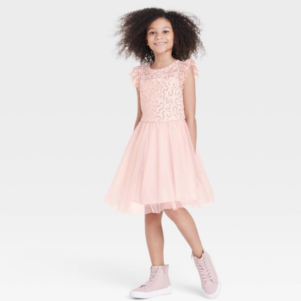Cat & Jack™ Dress Blush Pink L (10-12) NEW